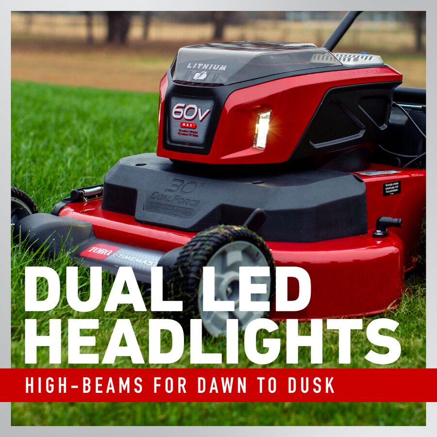 Toro 60V MAX 30 in. (76 cm) eTimeMaster Personal Pace Auto-Drive Lawn Mower - (2) 10.0Ah Batteries/Chargers Included 21491