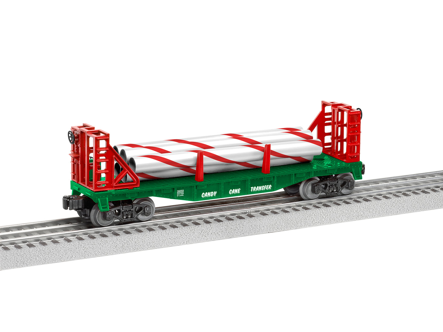 Lionel Candy Cane Flat Car