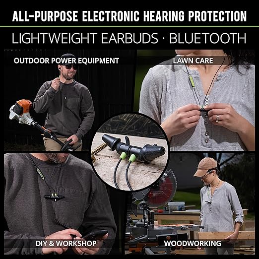 ISOtunes LITE Bluetooth Hearing Protection: 26 dB NRR Passive Noise Isolation, 10 Hour Battery Life