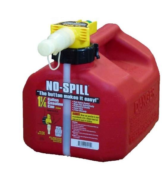 No Spill Gas Can 1 Gal Epa And Carb Approved