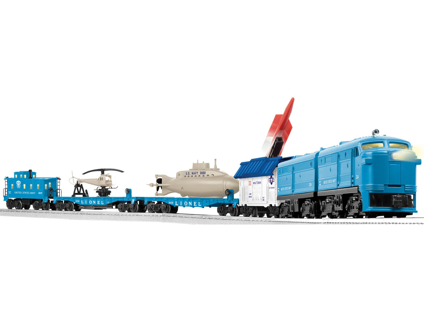 Lionel X-628 Promotional Navy Outfit (Conv, Alco A-B Diesel (PWR A #224P & DMY B #224C)