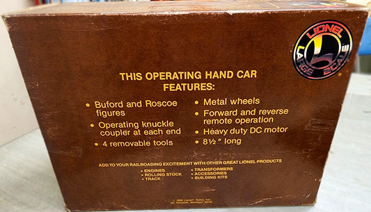 Lionel Large Scale Operating Hand Car