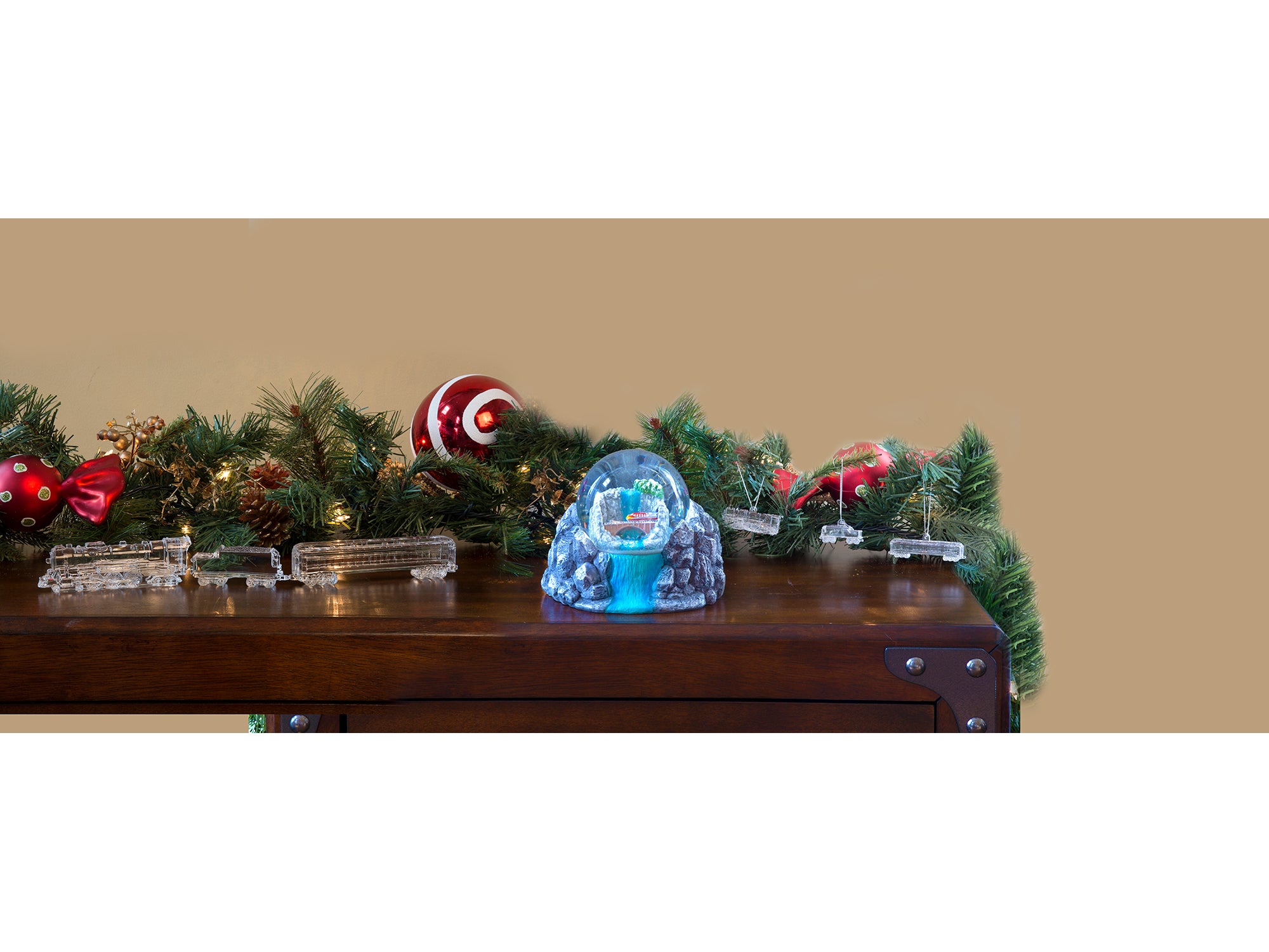 Lionel Santa Fe Snow Globe National Lawn Equipment