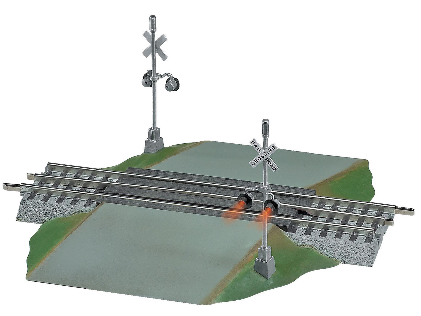 Lionel FasTrack Grade Crossing With Flashers