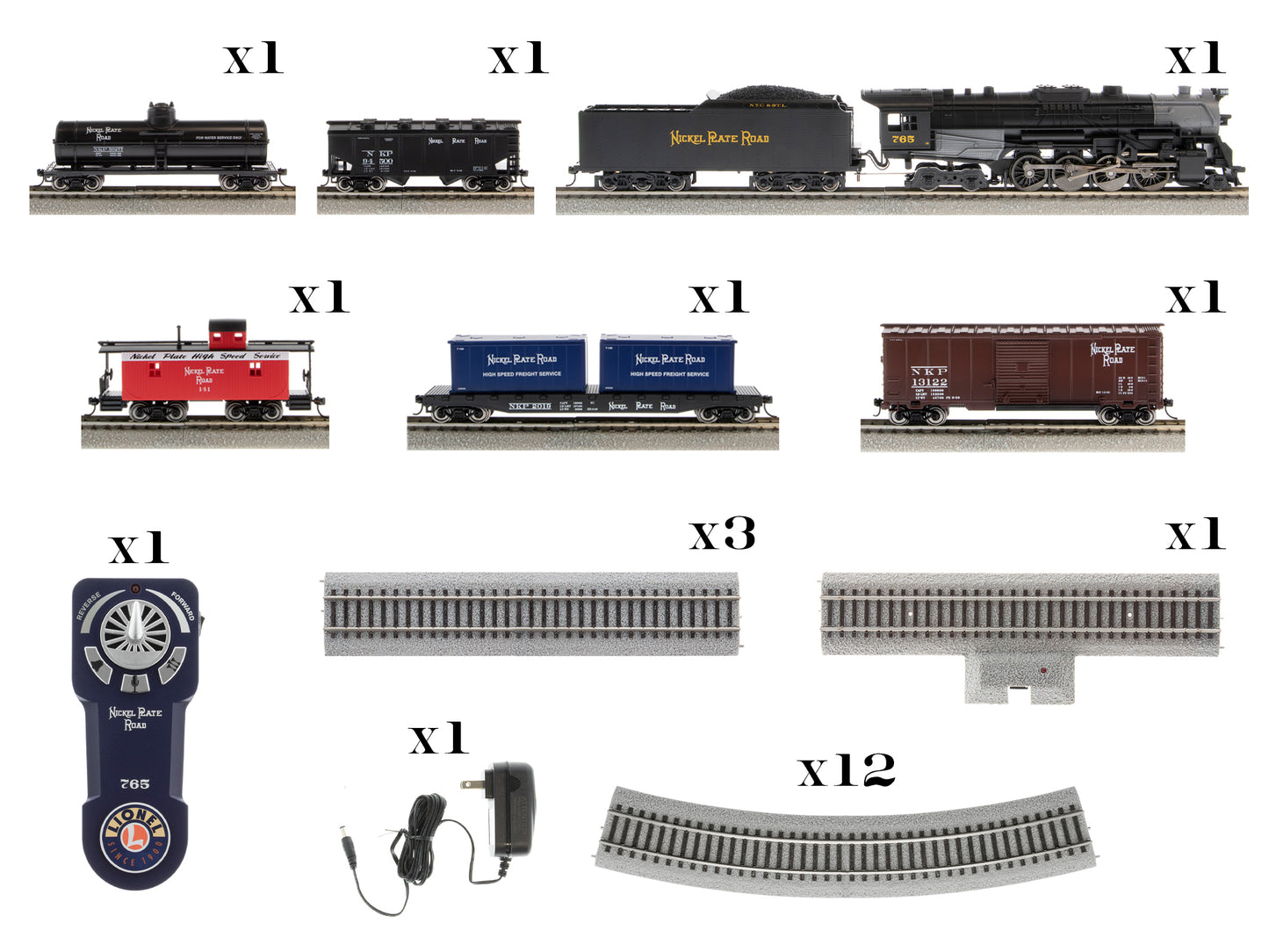 Lionel Nickel Plate Fast Freight HO Set