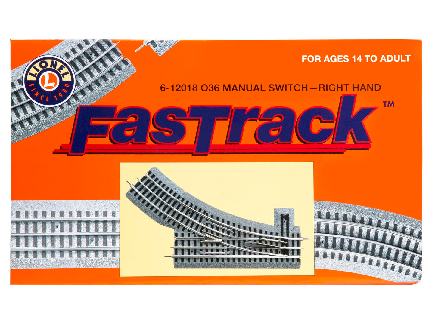 Lionel FasTrack 036 Manual Switch - Right Hand