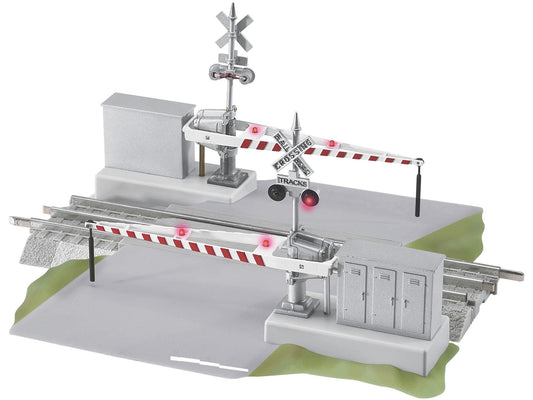 Lionel FasTrack Grade Crossing With Gates and Flashers