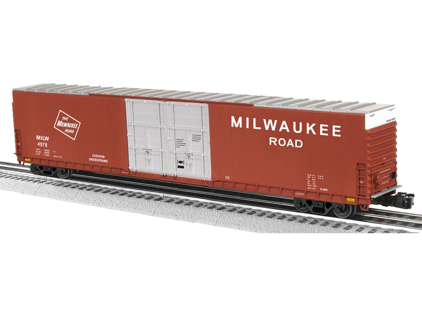 Lionel Milwaukee Road 86' HI-Cube Boxcar 2-Pack
